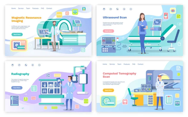 Web sitesinin iniş sayfası. Manyetik rezonans görüntüleme. Ultrason taraması. Radyografi. Bilgisayarlı tomografi taraması. Sağlık hizmetleri, yardım edin. Vücut ve beyin taraması, özel ekipmanlarla sağlık kontrolü.