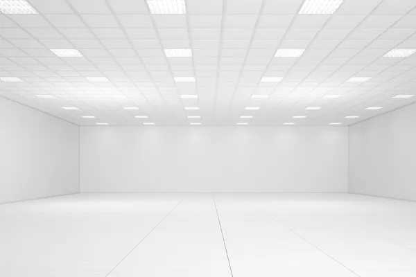 Leeres weißes Zimmer — Stockfoto