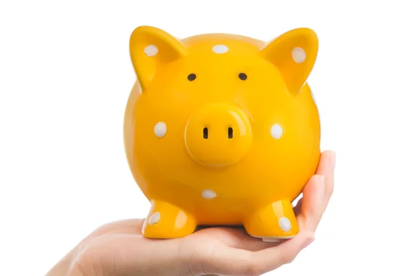 Yellow Piggy bank — Stock Photo, Image