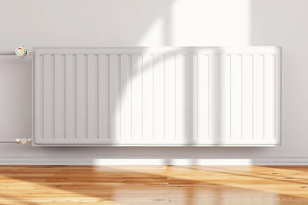 Ön duvarına bitişik heatingsystem — Stok fotoğraf