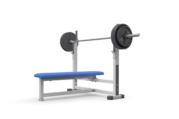 Weight bench for chest flat — Stock Photo, Image