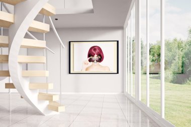 Modern loft with image clipart