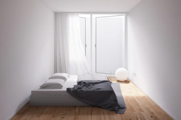 Minimal Room with gravel outside — Stock Photo, Image