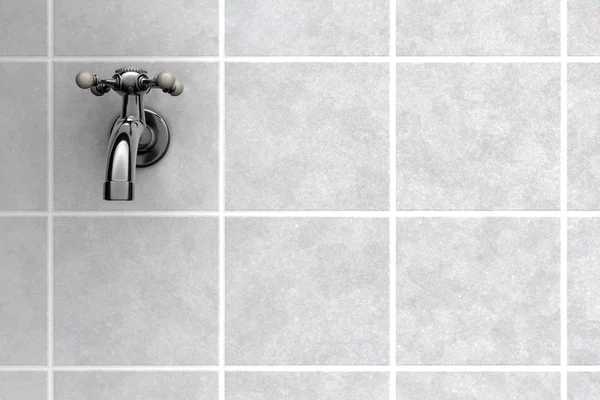 Water Tap on tiles — Stock Photo, Image