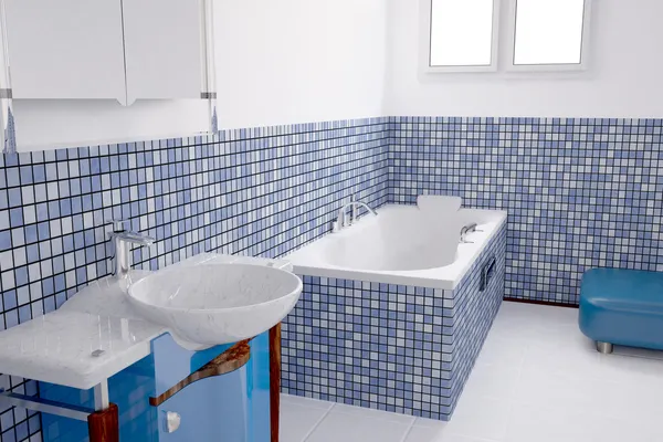 Bathroom blue — Stock Photo, Image