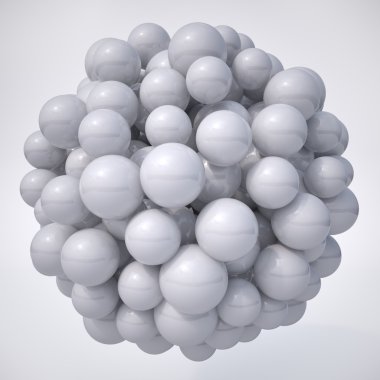 soyut küreler dolu görüş