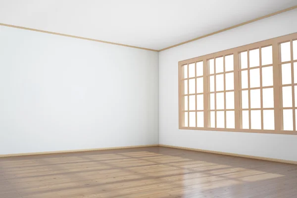 Empty room with big window — Stock Photo, Image