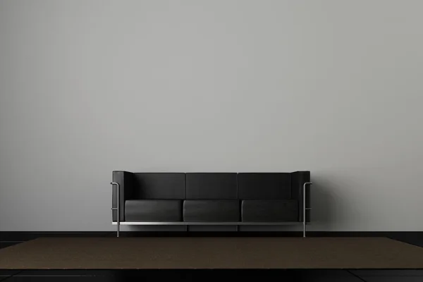 Canapé et mur gris — Photo