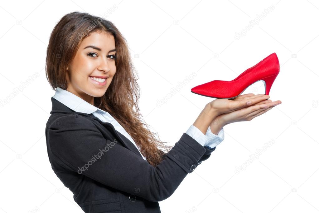 red cute shoes