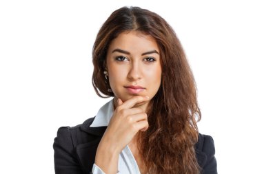 sevimli kız düşünme