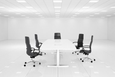 Beyaz ofis Oda tablosu ile