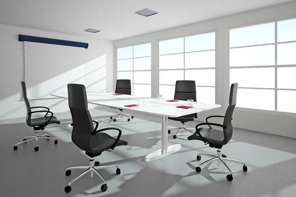 Bright office with windows — Stock Photo, Image