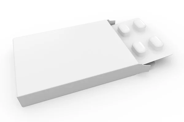 paket tablet boş Üstten Görünüm