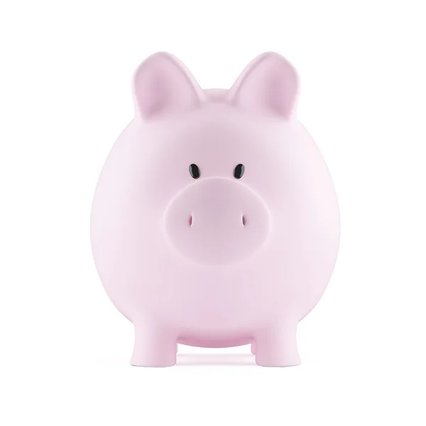 Piggy bank vooraanzicht Rechtenvrije Stockfoto's