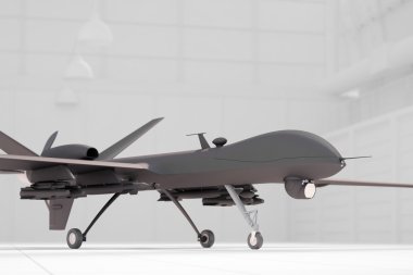 comabt uçak beyaz hangar closeup içinde