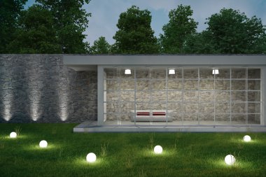 sanat arka bahçesinde gece atış