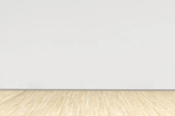 白色与硬木地板的房间 — 图库照片