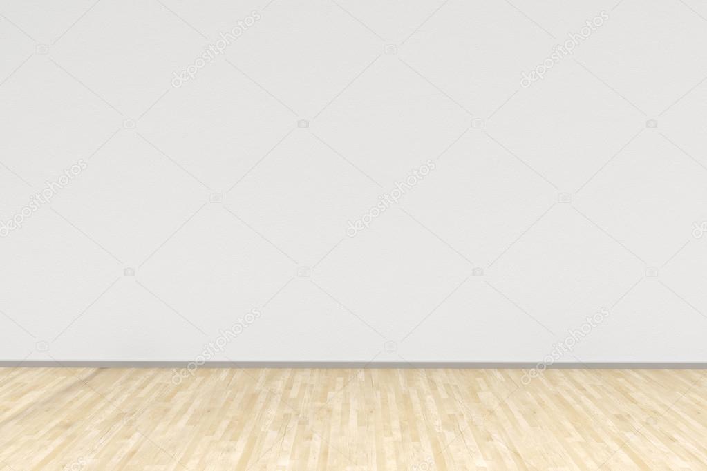 White room with hardwood floor