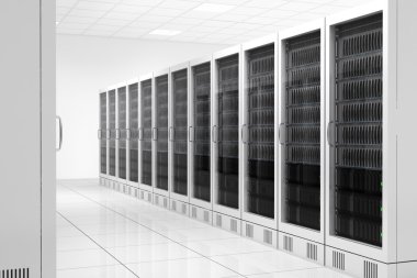 Datacenter bilgisayar iki satır ile