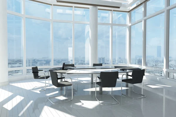 Modern office with many windows — Stock Photo, Image