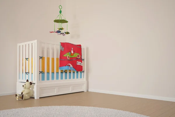Kids play room with bed — Stock Photo, Image
