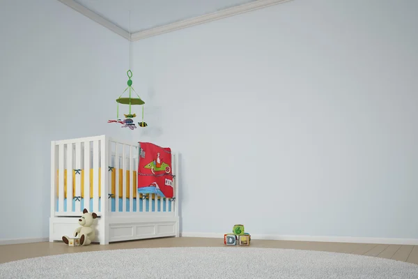 Kids play room with bed — Stock Photo, Image