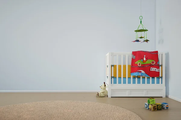 Dětskou hernu s postelí velikosti King Royalty Free Stock Obrázky