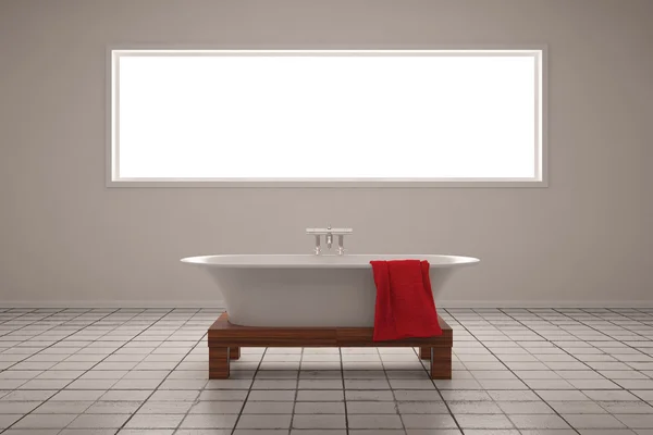 入浴の昔の部屋 ストック画像