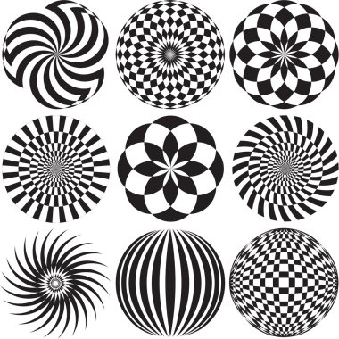 siyah-beyaz optik art