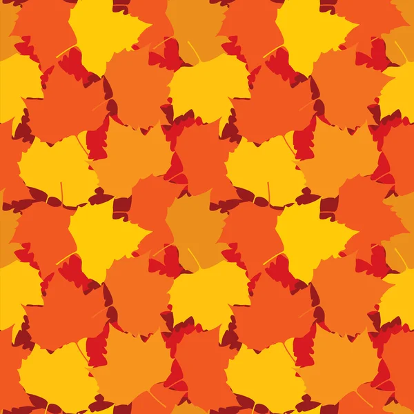 Осіннє листя безшовний фон — стоковий вектор