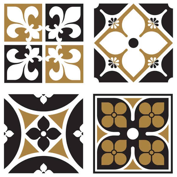 patrones de mosaico ornamental Vintage