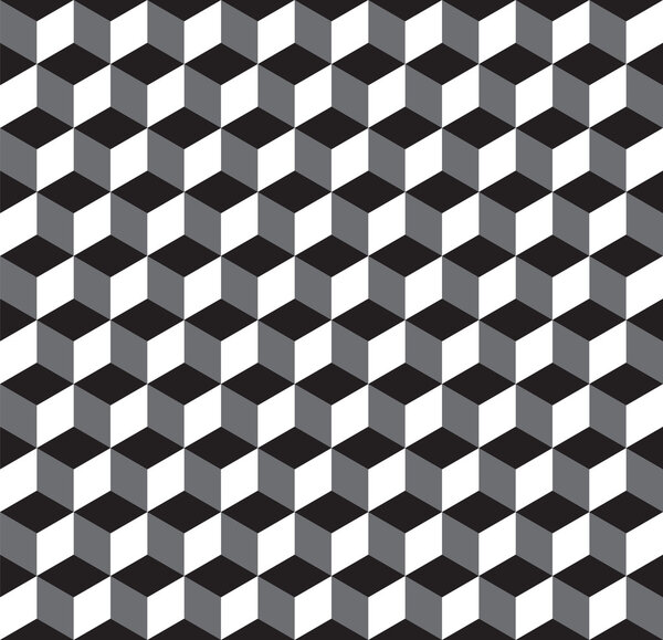 Seamless Geometric Cube Texture Pattern Background Wallpaper