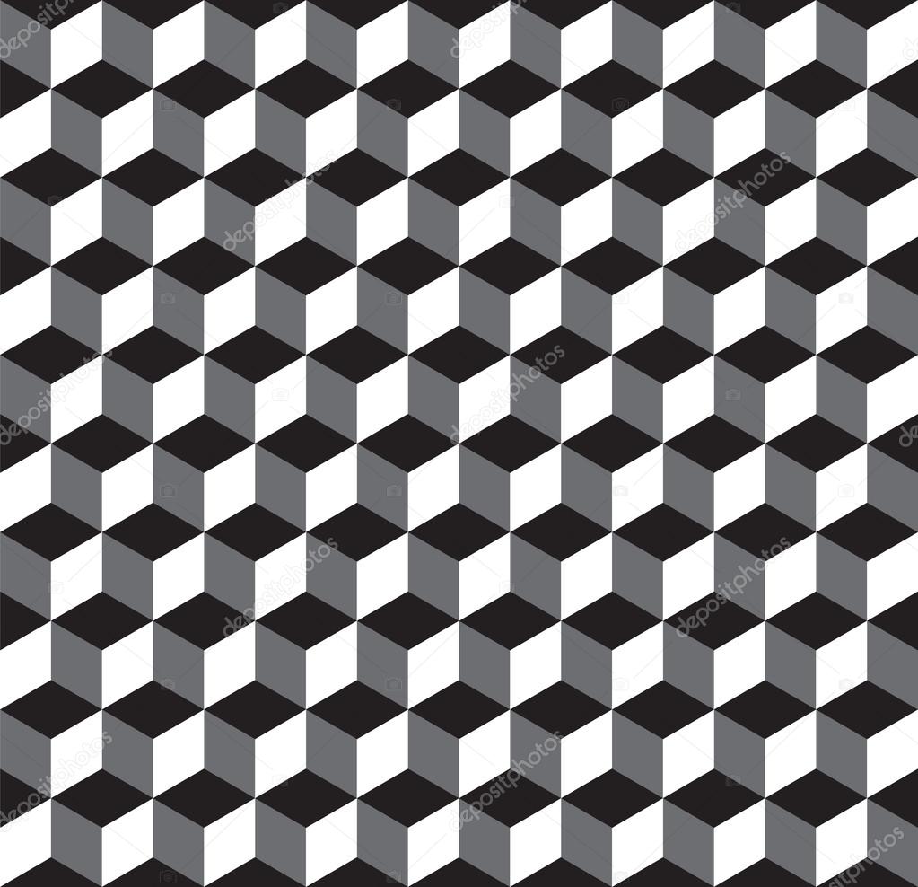 Seamless Geometric Cube Texture Pattern Background Wallpaper