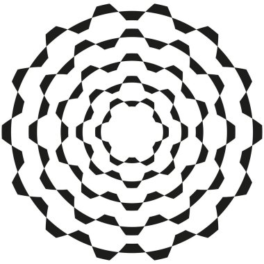 Yuvarlak soyut geometrik sınır çerçeve tasarımı.