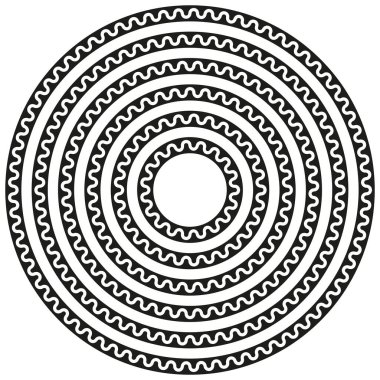 Yuvarlak dairesel dalga sınır çerçevesi boyutları.