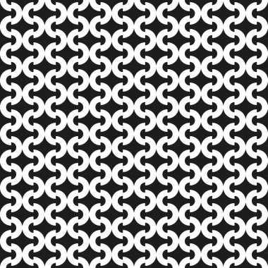 Kusursuz soyut geometrik yarım daire vintage desen