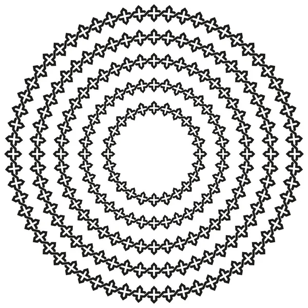 Châssis Circulaire Rond Nœuds Celtiques Dans Une Gamme Tailles — Image vectorielle