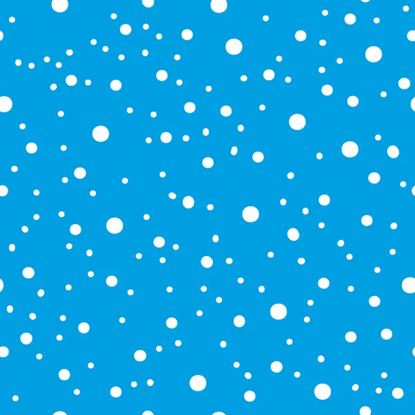 Seamless Christmas Snowfall Pattern Background — Stock Vector