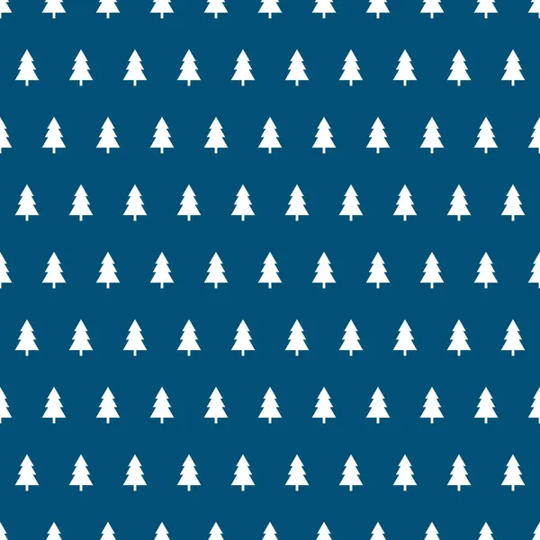シームレスなクリスマス包装紙パターン クリスマスツリーパターン — ストックベクタ