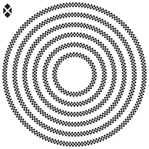 Cadre Bordure Circulaire Rond Dans Une Gamme Tailles — Image vectorielle