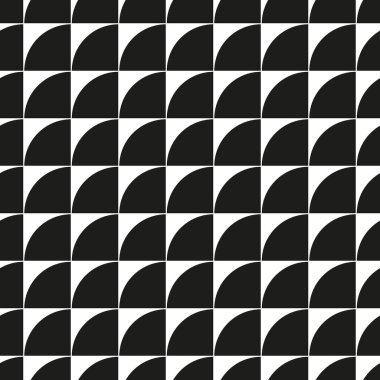 Seamless abstract geometric rounded pattern background