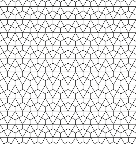 Seamless abstract geometric Moroccan arabic decorative pattern