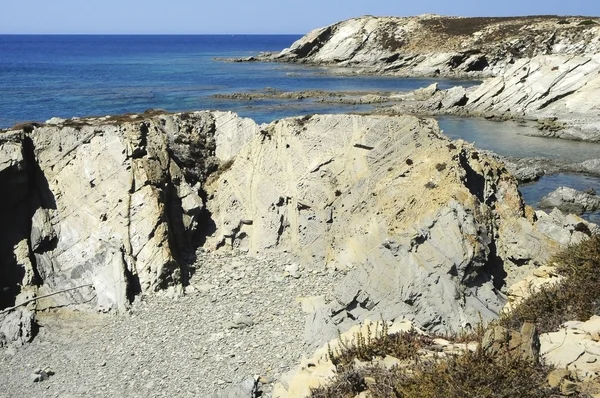 Rocas en la playa de Stintino — Foto de Stock