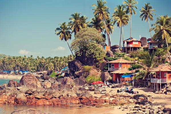 Praia tropical de Palolem — Fotografia de Stock