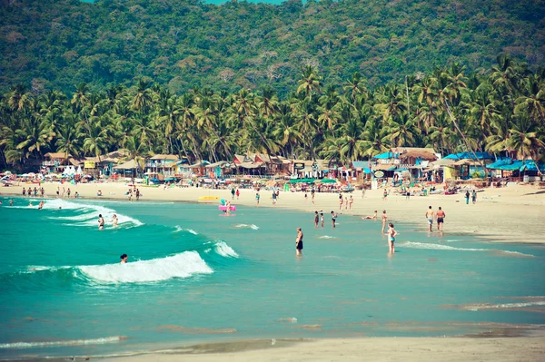 Praia tropical de Palolem — Fotografia de Stock