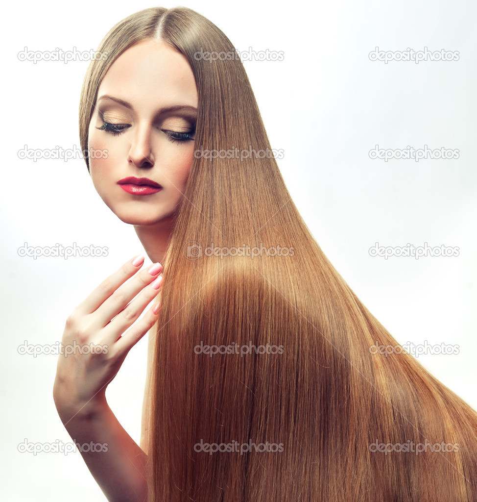 Woman with long hair