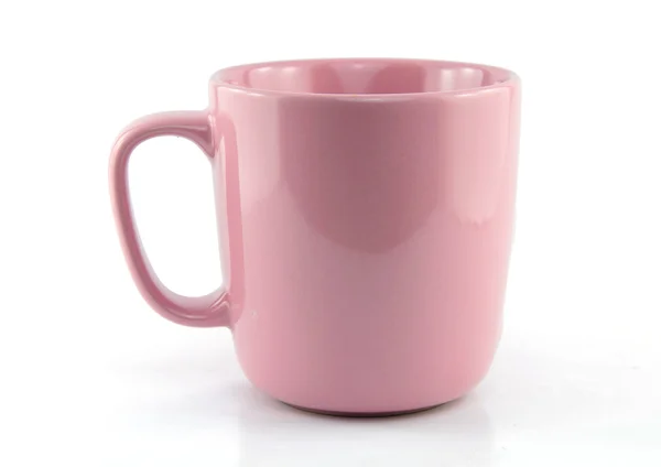 Tasse rose céramique isolée — Photo