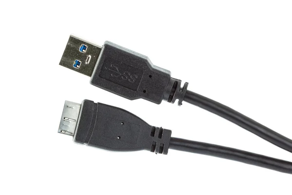 Collegamento dati cavo USB isolato — Foto Stock