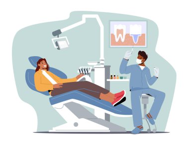 Doktor Diş Hekimi SağIık Tedavisini Yöneten Hasta Kadın için Anestezi Hazırla