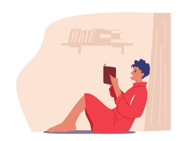 Eğitim, Okuma Hobisi. Yerde oturan kadın kitap okuyor. Üniversite ya da Üniversite Öğrencisi Sınava Hazırlan